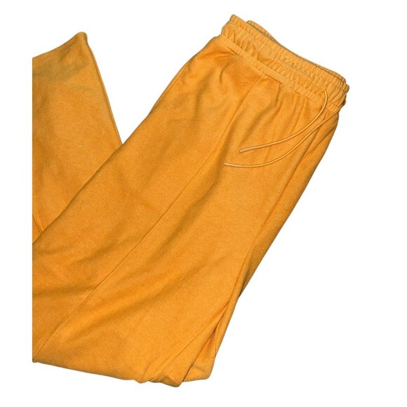 Fashion Nova Yellow Wide-Leg Drawstring Waist Casual Pants Sz 2XL Womens Elastic - Picture 2 of 14